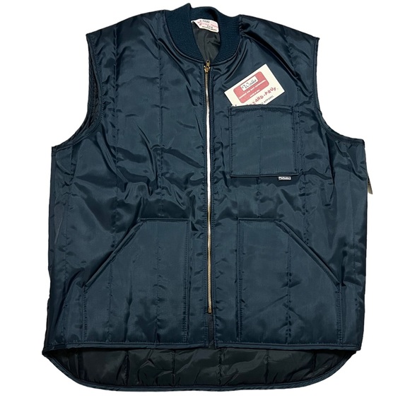Walls Other - Vtg Walls Blizzard Pruf Medium Insulated Puffer Vest Dark Blue Long Tail New